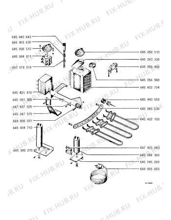 Взрыв-схема посудомоечной машины Zanker VA421 - Схема узла Electrical equipment